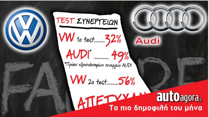 Audi-VW: 3 Test το ένα χειρότερο από το άλλο 