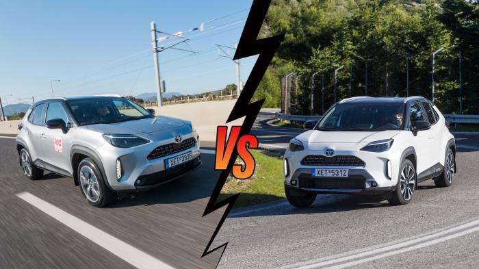 Toyota Yaris Cross 125ps VS Toyota Yaris Cross 116ps Hybrid Συγκριτικό