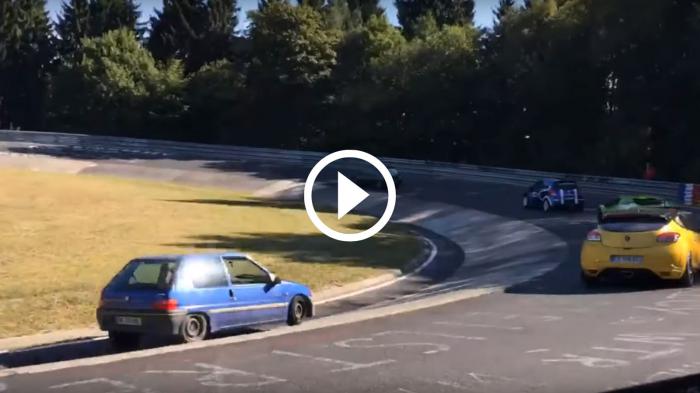 Τρελαμένος με Peugeot 106 1,1 πάει «τάπα» στο Nurburgring [video]