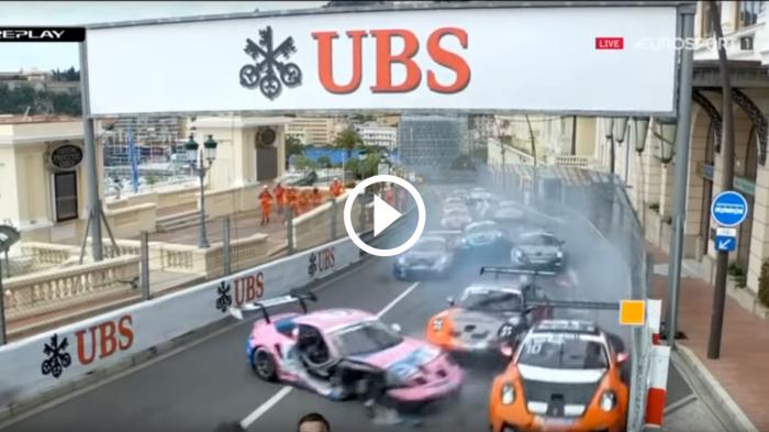 Χαμός στο Monaco σε αγώνα με Porsche [video]