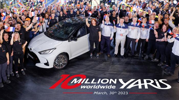 Την παραγωγή 10.000.000 Yaris γιορτάζει η Toyota 